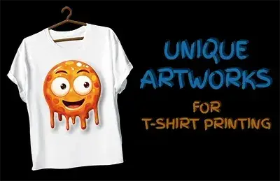 einzigartige Kunstwerke für T-Shirt-Druck