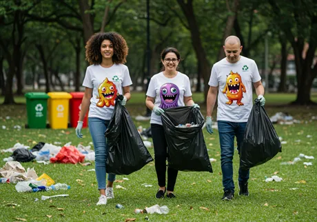 Umweltreinigungsteams