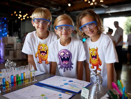 Wissenschaftsmesse-Teams